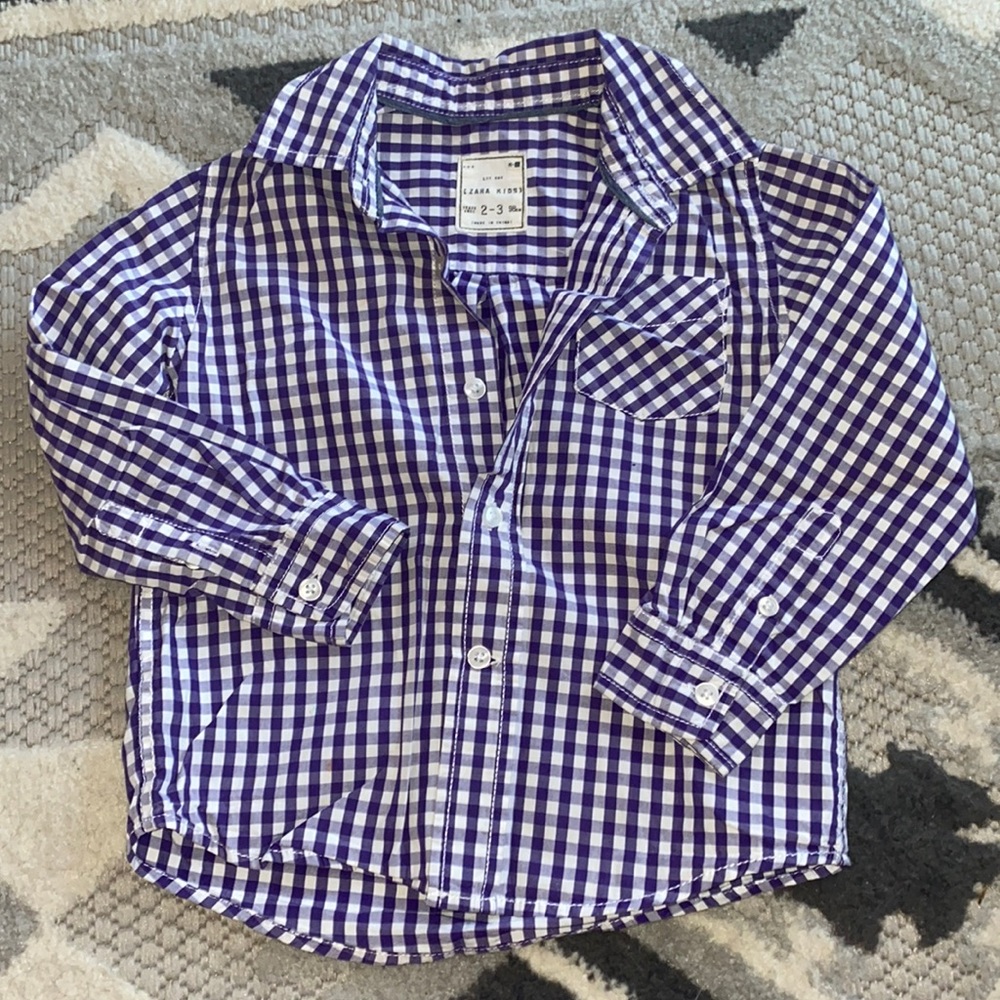 Zara Kids button down dress shirt size 2-3 T